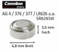 10 Stück AG 4 Uhren-Knopfzelle Batterie Typ 377 (LR 626, 376, LR66, SR 626W)