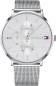 TOMMY HILFIGER Damenuhr 1781942 JENNA mit Edelstahl-Milanaiseband