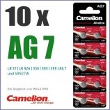 Camelion AG 7 Batterie Knopfzelle