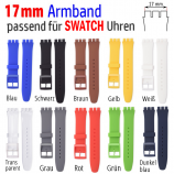 ARMBAND passend für Swatch Uhren mit 17 mm Bandansatz